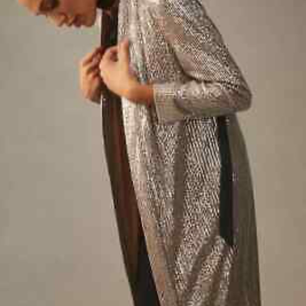 Anthropologie Mare Mare Sequined Duster, Size Small, NWT